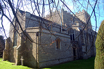 The church from the north-west March 2012
